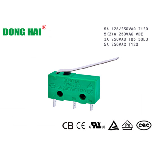 Мікравыключальнік доўгага тэрміну дзеяння з доўгім рычагом