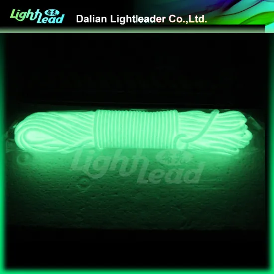 Climbing glow in the dark nylon rope