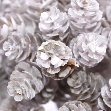 20/50pc Artificial Flower Pineapple Grass White Pine Nuts Cone Bauble for Wedding Christmas Tree DIY Craft Gift Decor 1.5*2.5cm