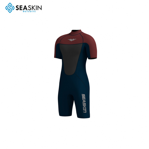 Seaskin High Quality Men Black Neoprene Shorty Wetsuits
