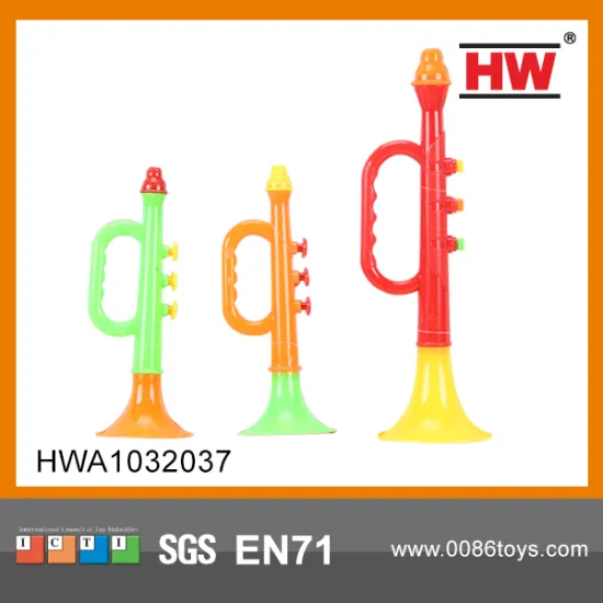 Cheap Plastic Piccolo Trumpet Toy(3pcs)