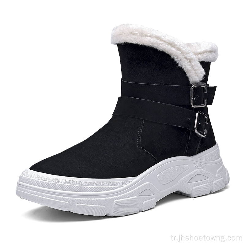 Erkekler Kış Sıcak Rahat Ayakkabılar Bilek Kar Botları