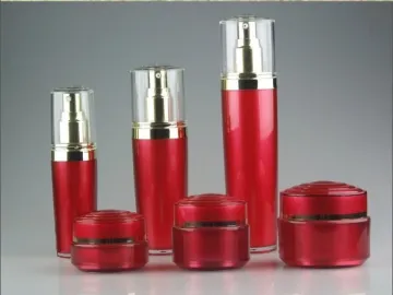round acrylic cream jar cosmetic packaging jar