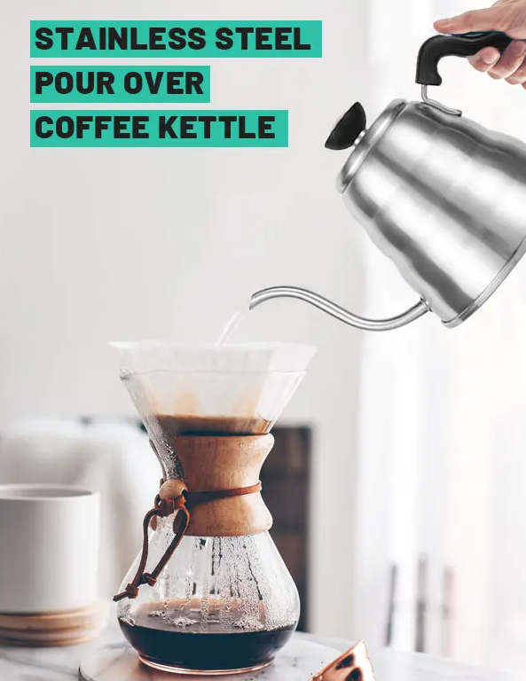 Stainless Steel Pour Over Coffee Kettle: A Durable and Stylish Brewing Companion