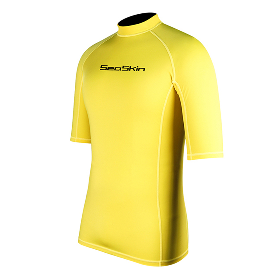 Seaskin Mens Lengan Pendek Rash Guard