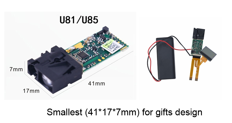 Smallest laser distance meter module