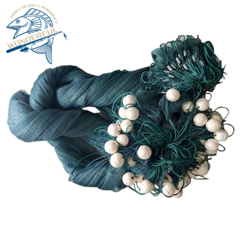 Telescopic Automatic Harvesting Small Nylon Fish Net with Floats and Weights