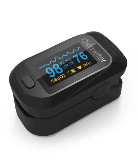 Digital Finger Pulse Oximetre Blood Oxygen Finger SPO2 PR PI Alarm Oximetro de dedo Portable Respiration rate fingertip oximetre