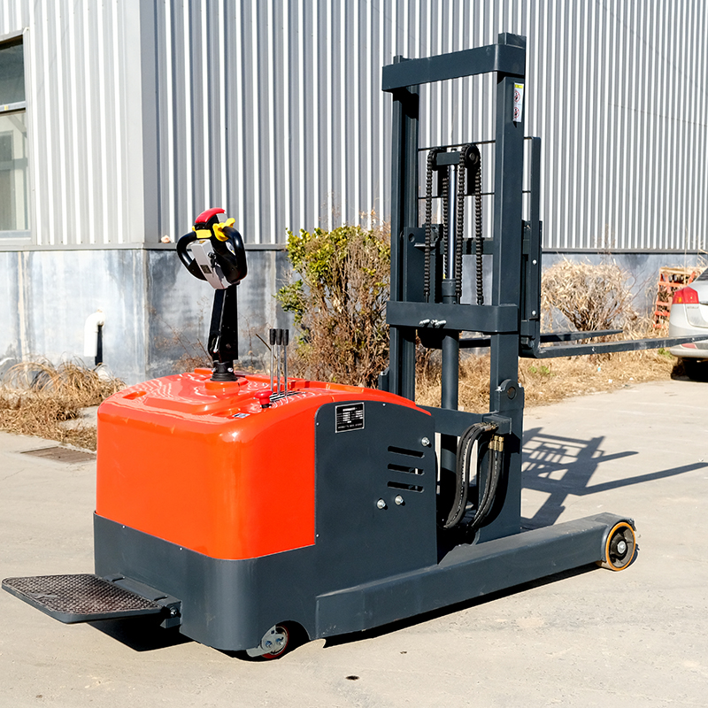 2 Tons 2.5m Semi Electric Stacker Forklift Pallet