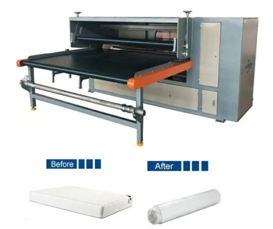 Mattress packaging machine high efficiency