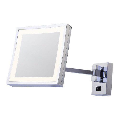 Square 3x vanity mirror with lights