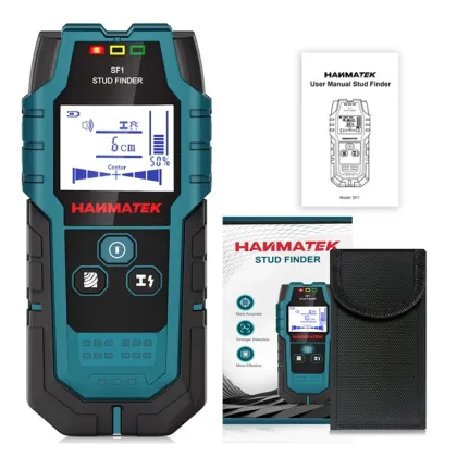 HANMATEK LCD HD Wood Stud Finder: Metal and Live Cable Detection