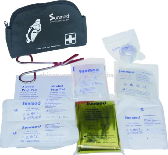 Red nylon high quality travel motor first aid kits