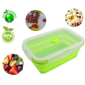 Lunch box pieghevole in silicone Safe Microwave