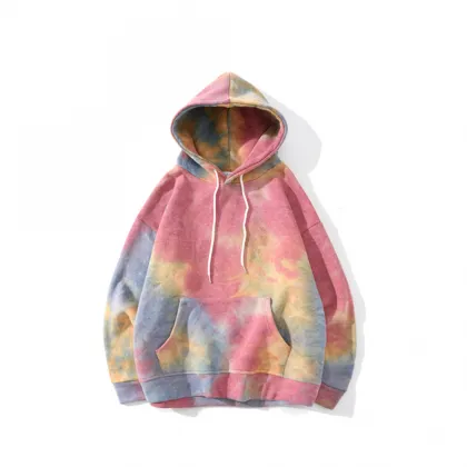 Casual Street Style Cropped Tie Men's Unisex Pullover