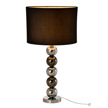Black Fabric Shade Reading Table Lamp - Best Selling Home Stainless Steel