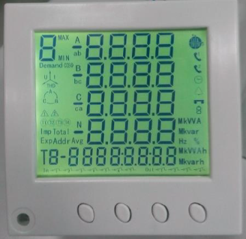 Multifunctional power meter Digital output ammeter panel meter Power Quality Analyzer