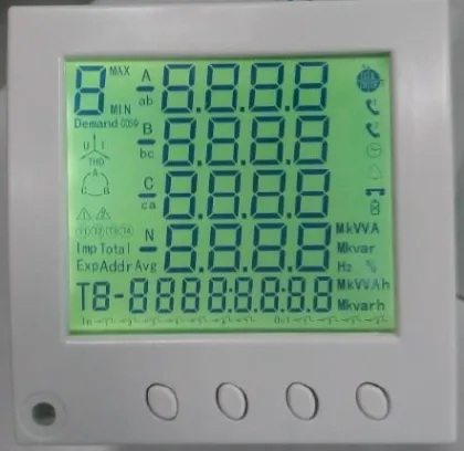 Multifunctional power meter Digital output ammeter panel meter Power Quality Analyzer