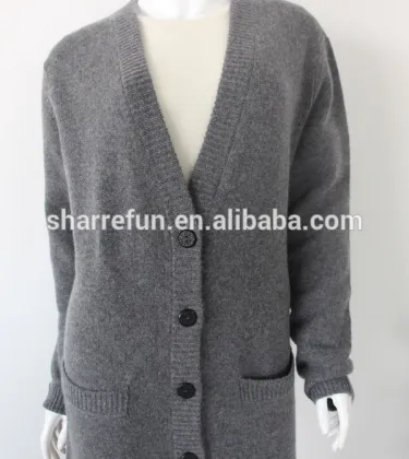 factory manufacturer 5gg heavy thick cashmere cardigan sweater