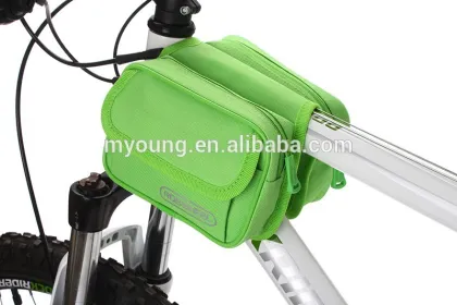 Wholesale practical multifunctional bicycle frame bag double saddle bag