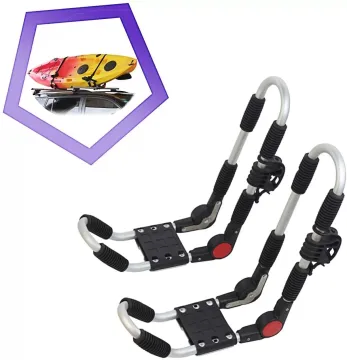 Adjustable Pulley Kayak Rack: Quick Hood Loops for Car, SUV, and Crossbar Mounting