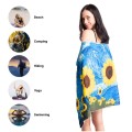 Polyester beach towel bag custom printed beach towel