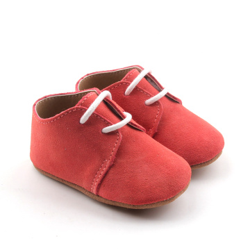Chaussures de bébé pas cher en cuir véritable Oxford semelle souple