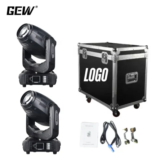 Professional 280W 3in1 Gobo Moving Head Light - 2pcs with Flight Case