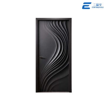 Puerta de entrada de seguridad para villa de aluminio fundido con panel completo