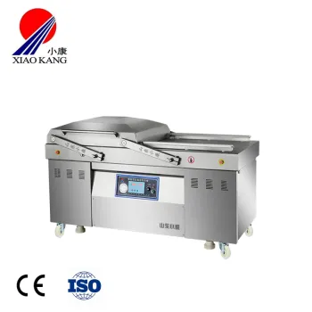 Automatic Double Chamber Vacuum Packaging Machine for Meatballs with Gas Filling - DZ-700/2S
