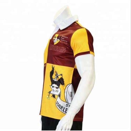 custom fitness soft comfortable Rugby shirt