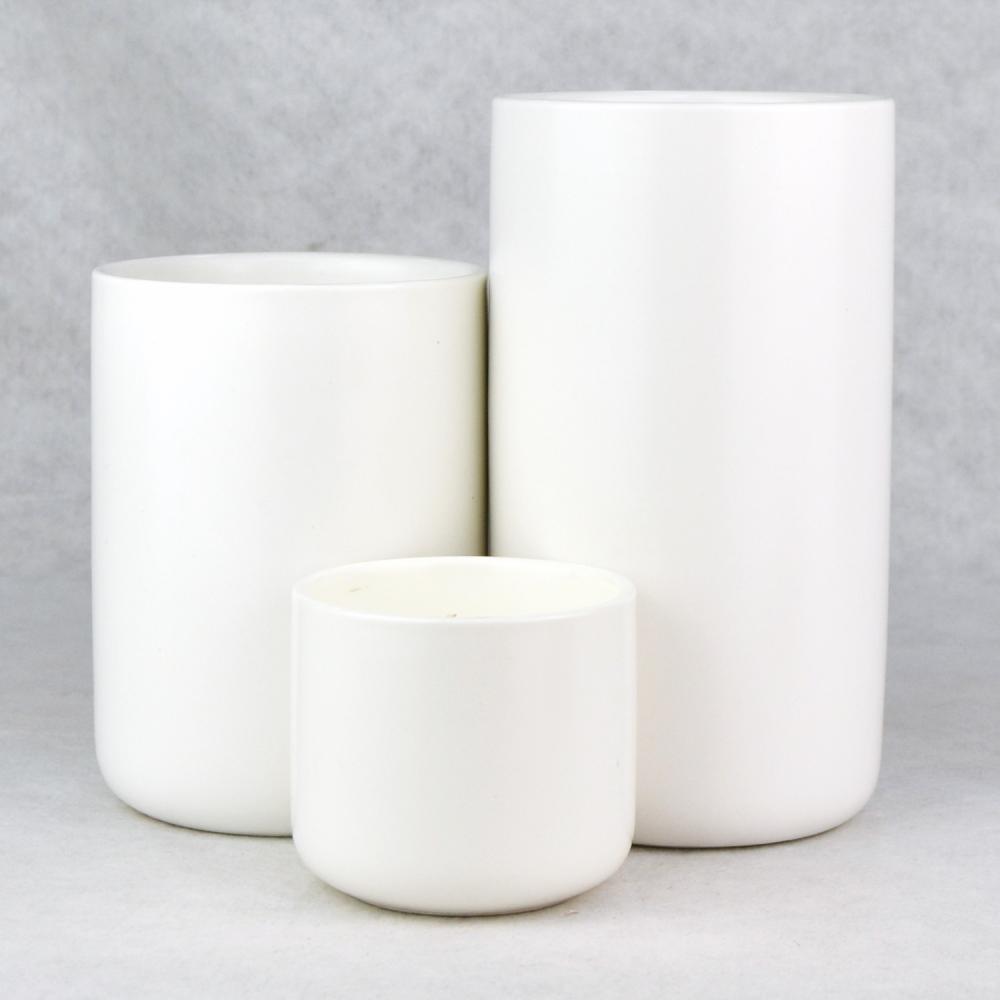 Branco perfumado fragrância jar cerâmico velas presente conjunto