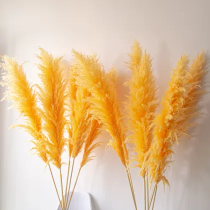 Turquoise Blue Dried Pampas Grass Bouquet - Arco Flores