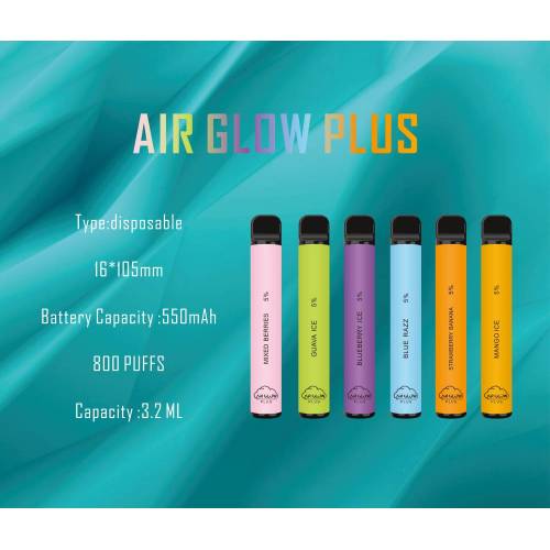 800 Puffs Disposable Vape Pen 3.6ml Eliquid Electronic Cigarette