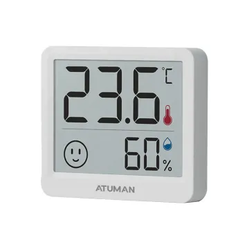 ATuMan TH-Mini Electronic Digital Thermohygrometer with Clock