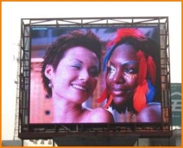 Full Color Ph20mm Outdoor 1r1g1b Movable Led Display Screen With Cree Lamp