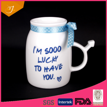 2016 New product strengthen porcelain milk mug