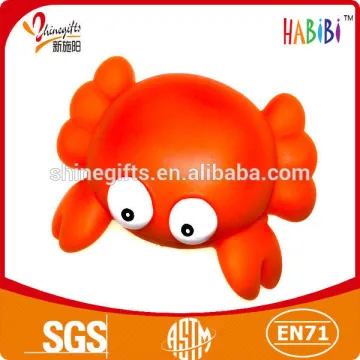 promotion sea animal crab vinyl toy for kids