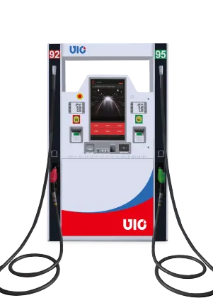Four Hoses Double product Fuel Dispenser with Top