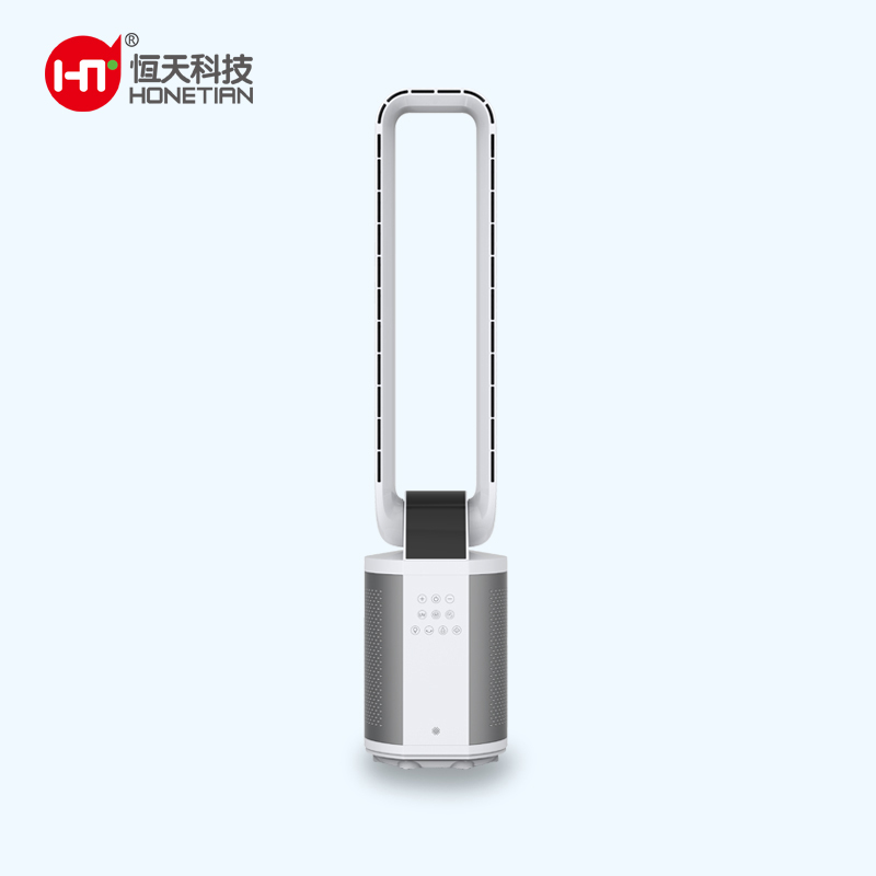 HONETIAN 8 gears wind speed 4 modes optional 12 timed large size smart hot seller Custom Colors indoor plastics bladeless fan