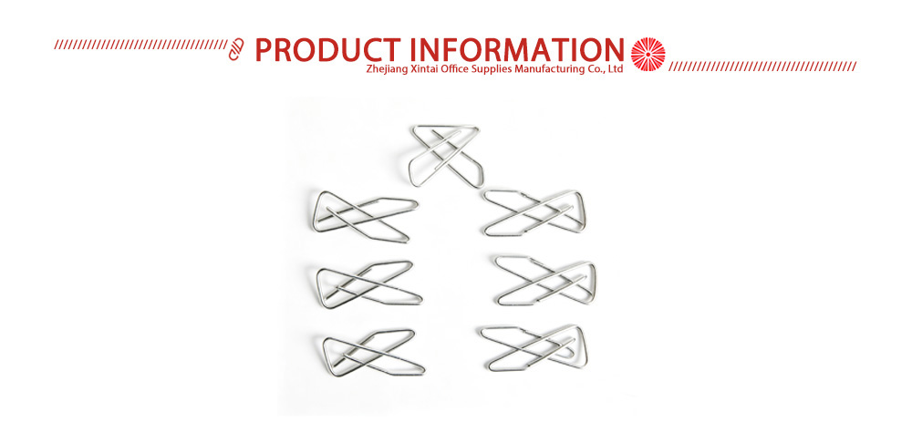 Silver Butterfly Shaped Paper Clips X
