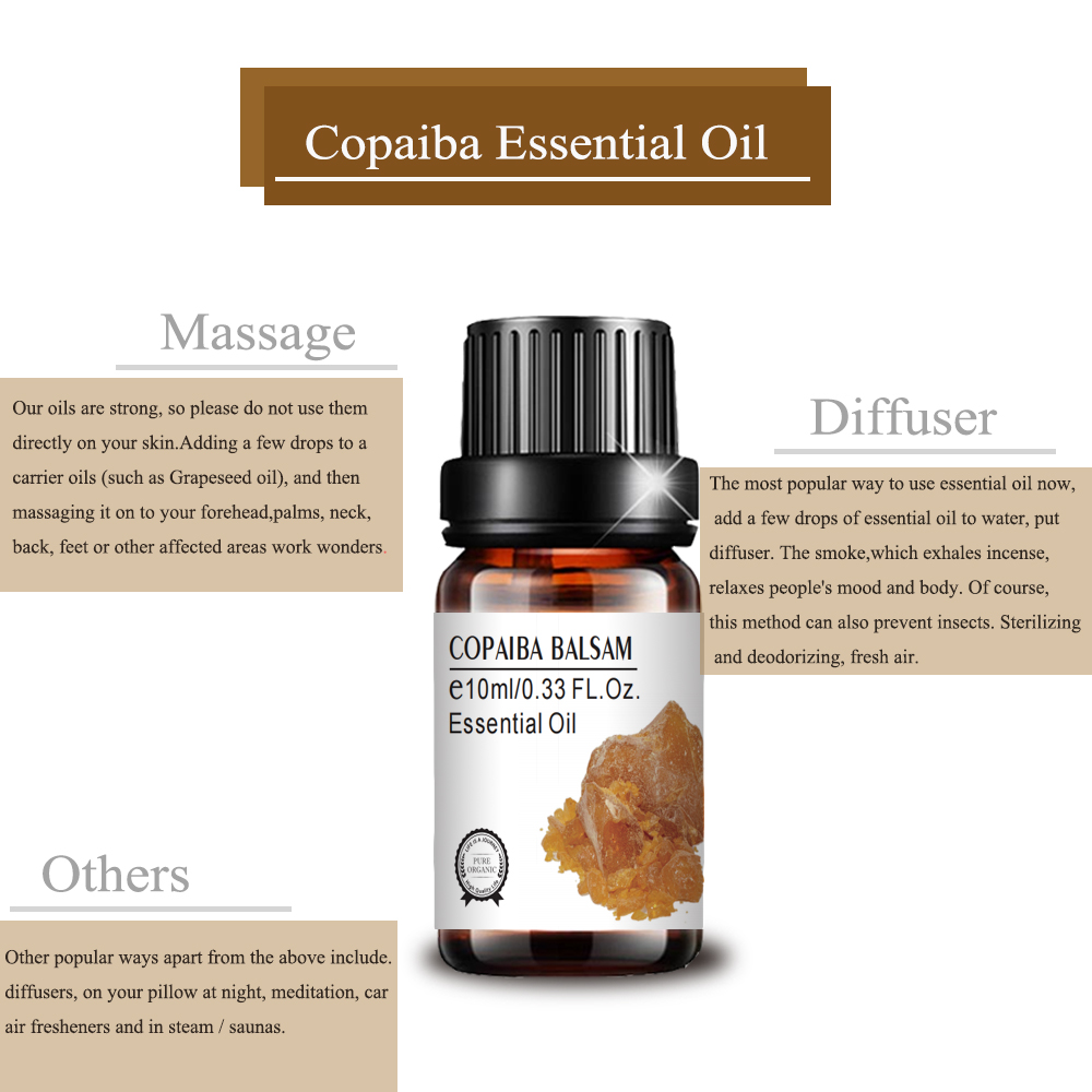 pure natural wholesale best selling copaiba balsam oil