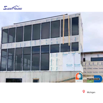 Superhouse Michigan Aluminum P80 High Insulated Low-E Triple Toughened Glass System