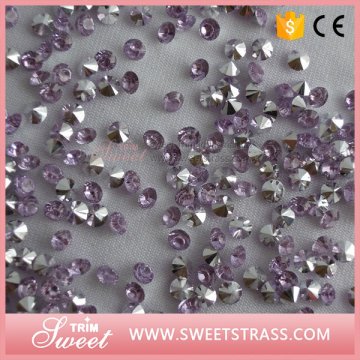 violet resin chaton strass of garment accessory