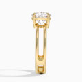 ဇိမ်ကျသော 18K အဝါရောင်ရွှေစိန်လက်စွပ်