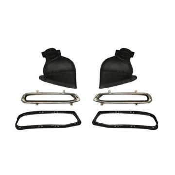 High Quality Black Rear Diffuser Tailpipe for Audi A6 RS6 Style 2019
