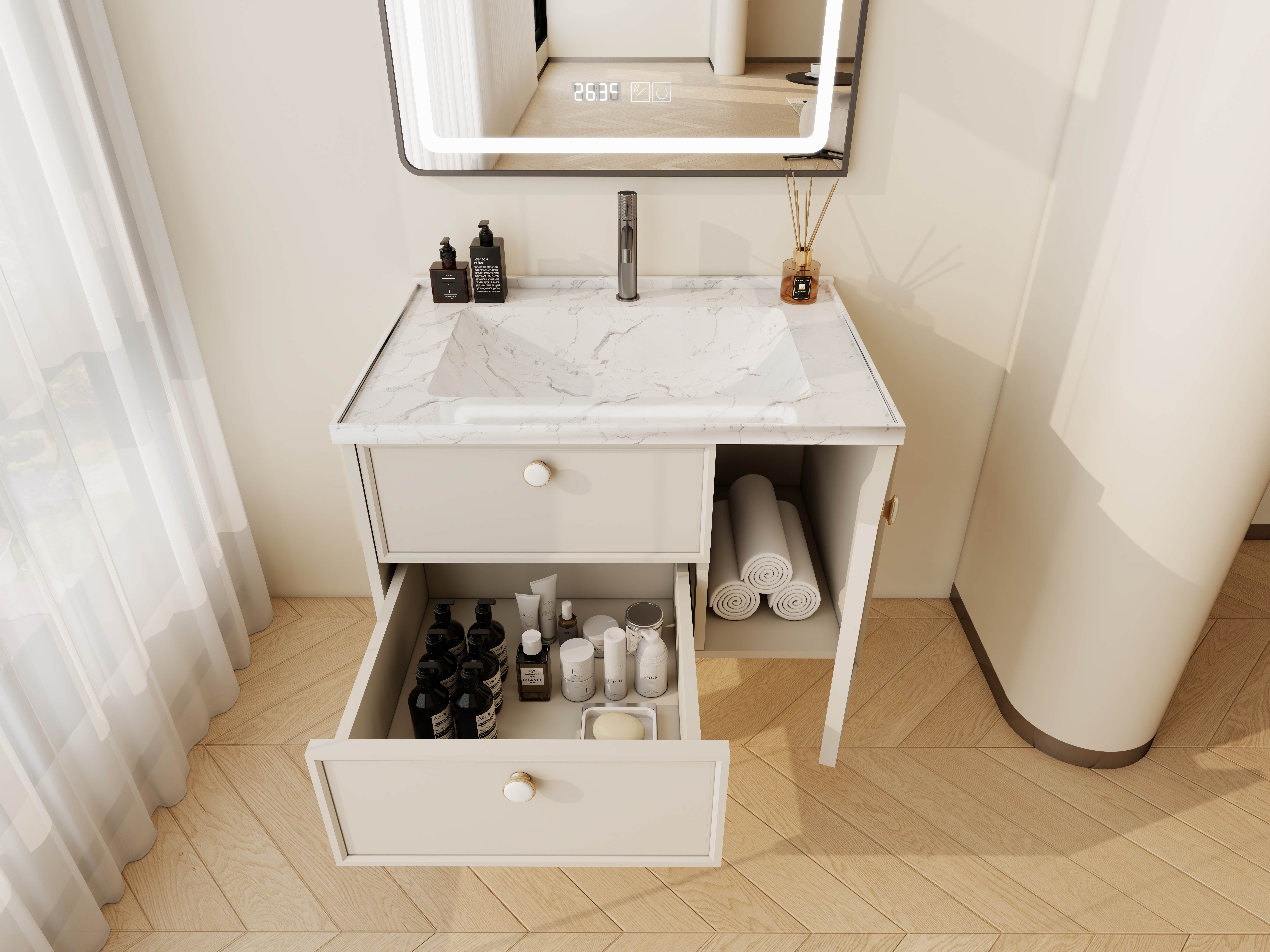 Главная раствор для хранения ванной комнаты из нержавеющей стали