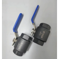 A105 Forged steel threaded two piece ball valve