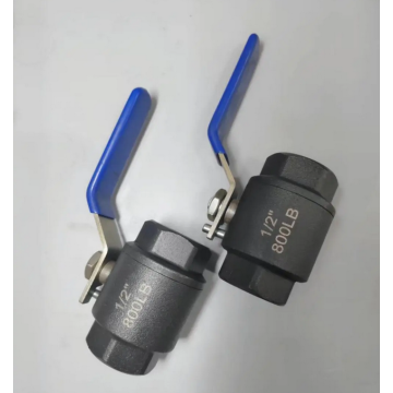 A105 Forged steel threaded two piece ball valve