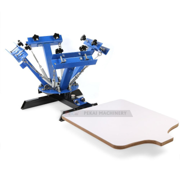 NS401 4 Color 1 Station Automatic Silk Screen Printing Machine for T-shirts